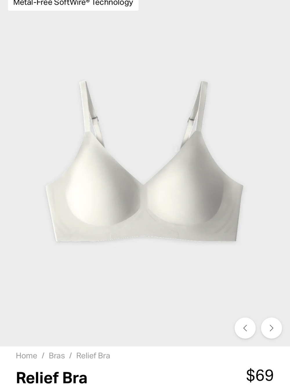 EBY Relief Bra - PEARL Comfort Wireless Bra